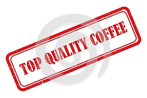 Top quality stamp on white