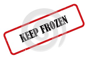 keep frozen stamp on white