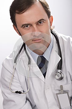 Trustworthy handsome doctor photo