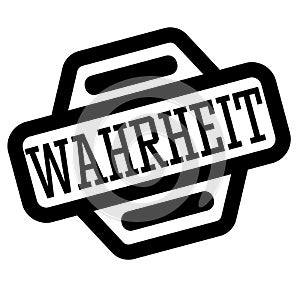 Truth black stamp