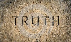 Truth Chiselled Into Rock photo