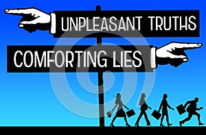 Truth and lies photo