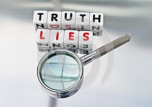 Truth and lies photo