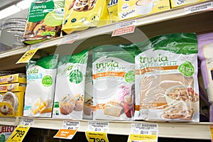 Truvia sweetener products at store
