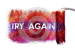 The try again word painting