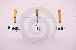 Always Try Harder Life Quotes