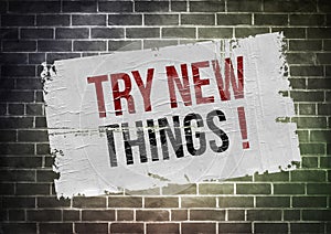 Try new things photo