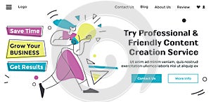 Try professional friendly content creation service