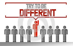 Try to be different business unique concept