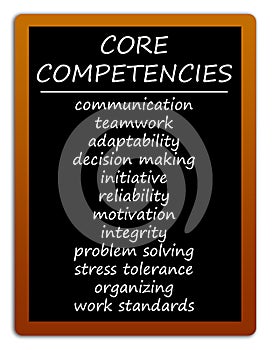 Core competencies blackboard