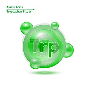 Tryptophan amino acid capsules vitamins complex minerals