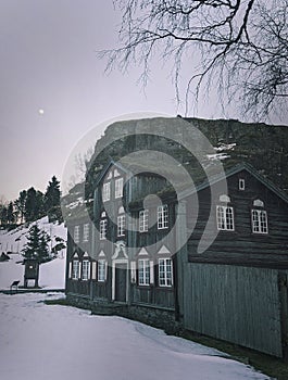 TrÃÂ¸ndelag Folkemuseum in Trondheim,Norway