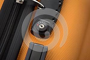 TSA accepted digital lock on luggage bag or suitcase (Transportation Security Administration of US)