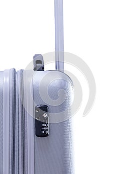 TSA travel lock on a suitcase