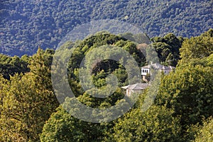 Tsagarada village in Pelion mountain. Magnesia - Greece