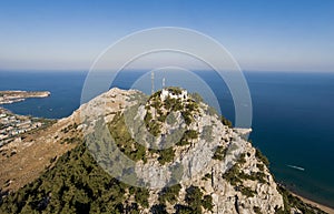 Tsambika upper monastery near Kolympia on Rhodes island, Dodecanese, Greece