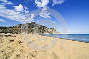 Tsampika beach in Greece