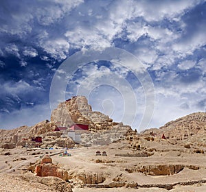 Tsaparang, the ruins of the ancient capital of Guge Kingdom and