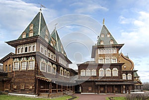 Tsar Aleksey Mikhailovich wooden palace in Kolomenskoye, Moscow, Russia