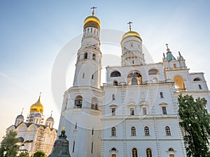 Tsar bell with Ivan the Great Tower, Moscow, Russia