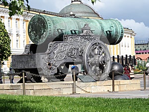 Tsar Cannon Kremlin Moscow Russia