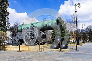 Tsar Cannon in the Moscow Kremlin, Russia