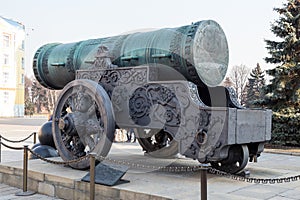 Tsar-pushka (King-cannon) in Moscow Kremlin. Russia