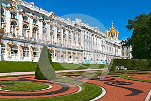 Tsarskoye Selo (Pushkin), Saint-Petersburg, Russia. The Catherine Palace