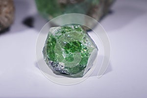 Tsavorite garnet Gemstone is the emerald-green family of Grossular Garnet.