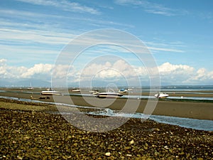 Tsawwassen Boundary Bay at low tide.