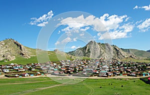 Tsetserleg town in Mongolia