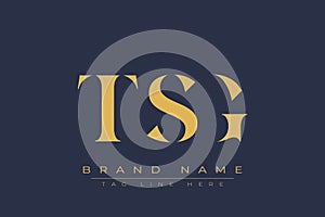 TSG abstract letter logo design
