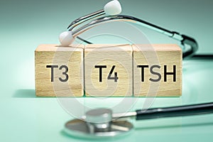 TSH, diagnosis of thyroid diseases, medical examination of t3 and t4, production and secretion of hormones, hypothyroidism or