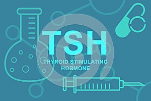 TSH Thyroid stimulating hormone inscription photo