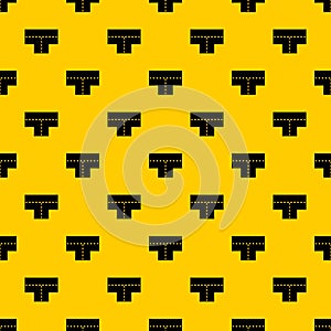 Tshaped crossroad pattern vector