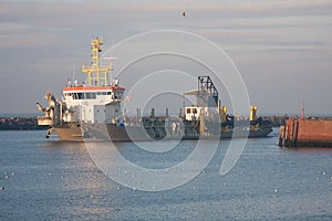TSHD Shoreway at Scheveningen