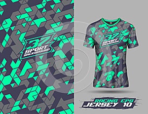 Tshirt abstract triangle background for extreme sport jersey team, motocross, car racing, cycling, fishing, diving, leggings,