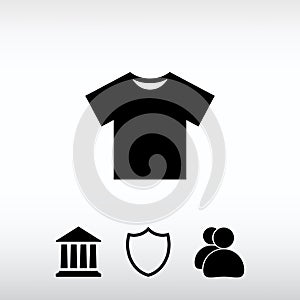 Tshirt Icon icon, vector illustration. Flat design style