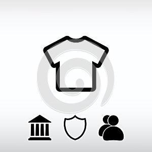 Tshirt Icon icon, vector illustration. Flat design style
