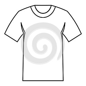 Tshirt icon, outline style