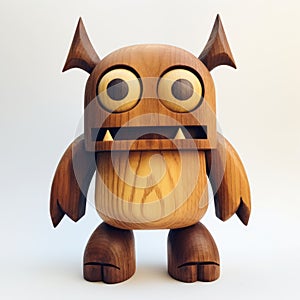 Tshirt Monster Wooden Sculpture: A Cubo-futurism Inspired Artwork By Jared Kelly