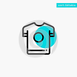 Tshirt, Shirt, Sport, Spring turquoise highlight circle point Vector icon