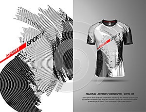 Tshirt sports design for racing, jersey, cycling, football, gaming