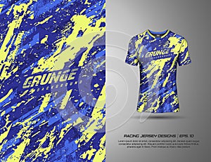 Tshirt sports grunge background for racing, jersey, cycling, fishing, football, gaming