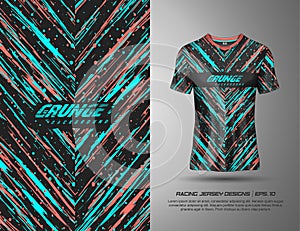 Tshirt sports grunge texture background for racing jersey, downhill, cycling, football, gaming