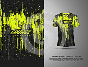 Tshirt sports grunge texture background for racing jersey, downhill, cycling, football, gaming