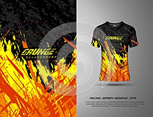 Tshirt sports grunge texture background for soccer jersey, downhill, cycling, football, gaming