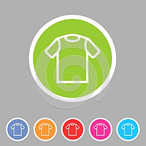 Tshirt t-shirt tee icon flat web sign symbol logo label