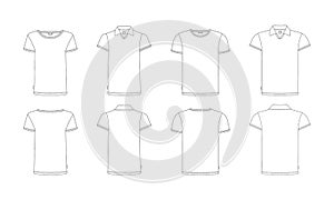 Tshirt template set