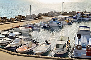Tsilivi marina in Zakynthos, Greece photo